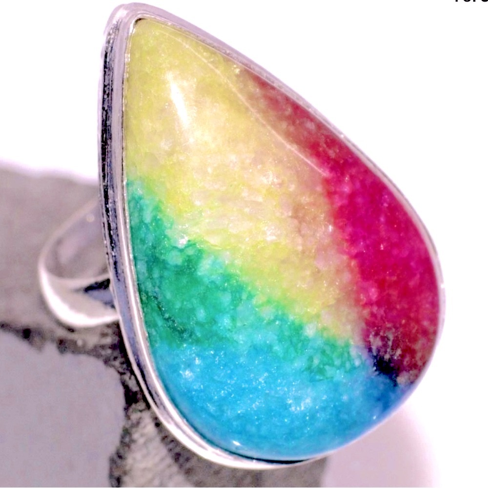 Rainbow Solar Quartz Ring